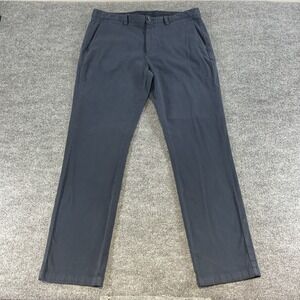 Johnston & Murphy 36x32 Navy Dress Pants Flat Front Business Casual Career Offic